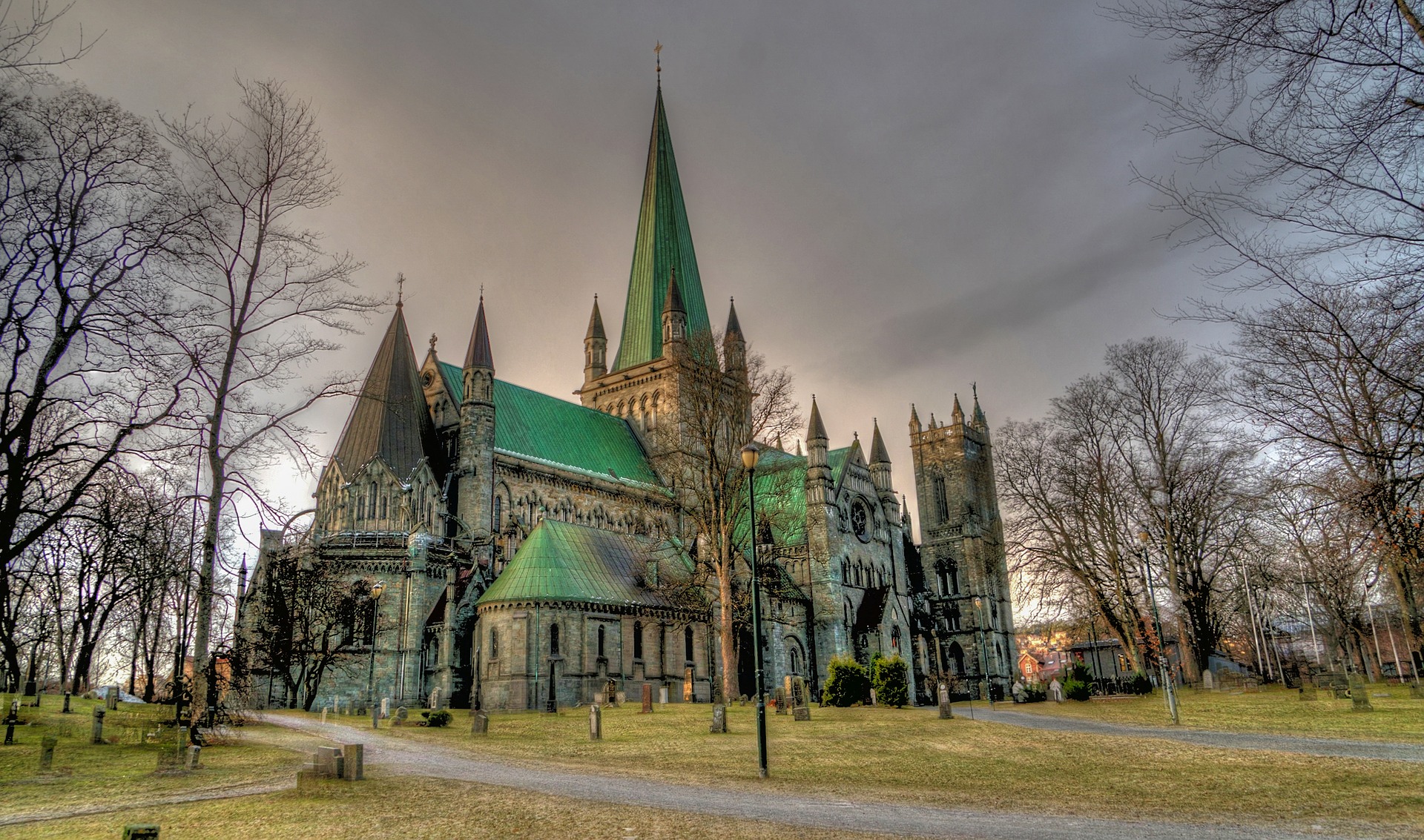 Nidarosdomen, Trondheim, Norge.