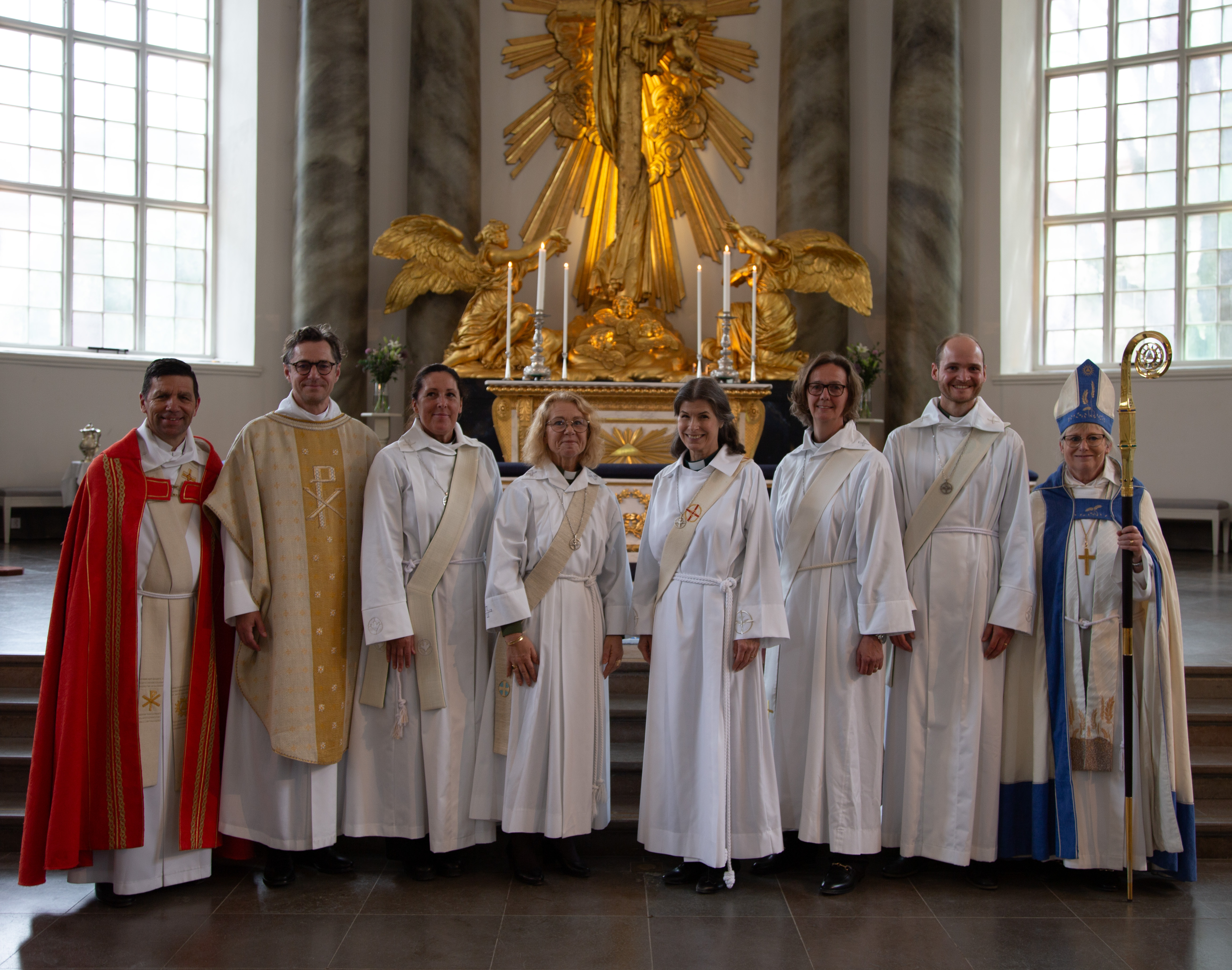 Stefan Hiller, domprost, Joakim Hagerius, Christina Ingmyr, Catharina Winge Westholm, Marina Calmbro Wersäll, Marie-Louise Eliasson, Johan Ekelund, Susanne Rappmann, biskop