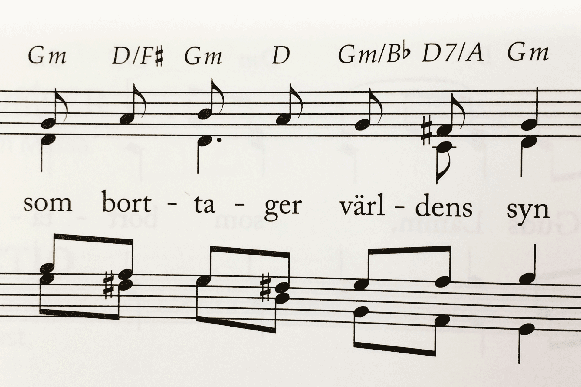 Noter från kyrkohandboken